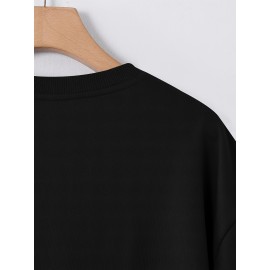 [Men's Slogan T-Shirt] Soft Polyester Men's Street Fashion T-Shirt | 