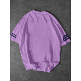 [Men's Slogan T-Shirt] Soft Polyester Men's Street Fashion T-Shirt | 