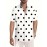Men'S Casual Short Sleeve Shirt with 3D Black Polka Dot Pattern, Open Collar, Button-Up Front, Lightweight Summer Fabric, Perfect for Casual Attire or Casual Outings, Casual Summer Wear | Polka Dot Shirt | Stylish Button Details, Polka Dot Shirt