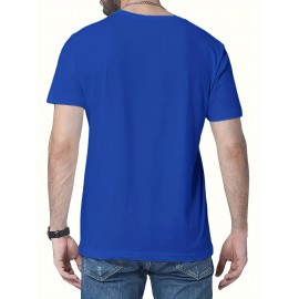Men's Casual Short Sleeve T-Shirt with 