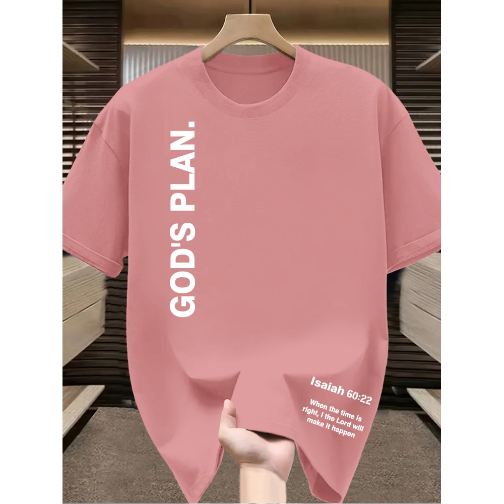 New Men's Round Neck T-Shirt, Creative 