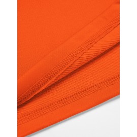 Men'S Vibrant Orange Graphic T-Shirt - 