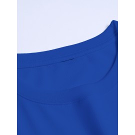 Men'S Vibrant Orange Graphic T-Shirt - 