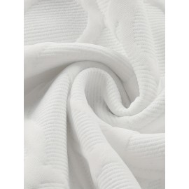 Men's Jacquard Design Crew Neck Sweatshirt, Casual Streetwear Pullover Basic Long-Sleeve T-Shirt Sportswear with Ribbed Hem, Long Sleeve T Shirts For Men