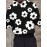 Men'S Casual Black Hoodie with White Floral Print - Trendy Long Sleeve Pullover, Regular Fit, Slight Stretch Fabric, Casual Wear Hoodie|Floral Print Hoodie|Stretchy Fabric Hoodie, Hoodie, Sweatshirt, Sweatshirt Set, Sweatshirt Set for