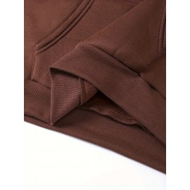 Men's Jesus The Way Truth Life John 14:6 Scripture Hoodie - Brown with Bold Yellow Lettering, Casual Pullover Hooded Sweatshirt, Regular Fit Autumn Winter Comfortable Religious Apparel