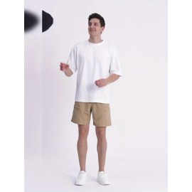 1pc Men's Casual Hooded Jacket, Solid Color, Long Sleeve, Regular Fit, Non-Stretch Fabric, Multiple Pockets, Woven Outerwear for Spring/Fall