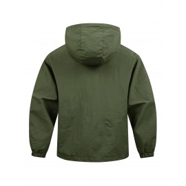 Men's Lightweight Jacket, Fashion Casual Sport Pullover Hooded Jacket